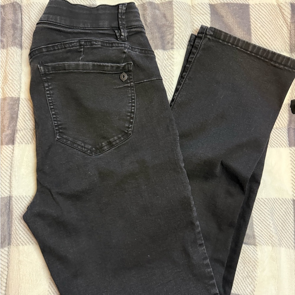 Democracy Ab solution black straight leg jeans size 12 - Picture 9 of 10